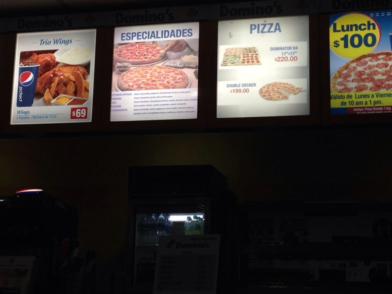 Domino's Margaritas Menu - Image 1